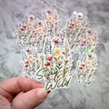 Stay Wild Holographic Sticker