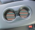 Turquoise Trails Ceramic Car Coasters