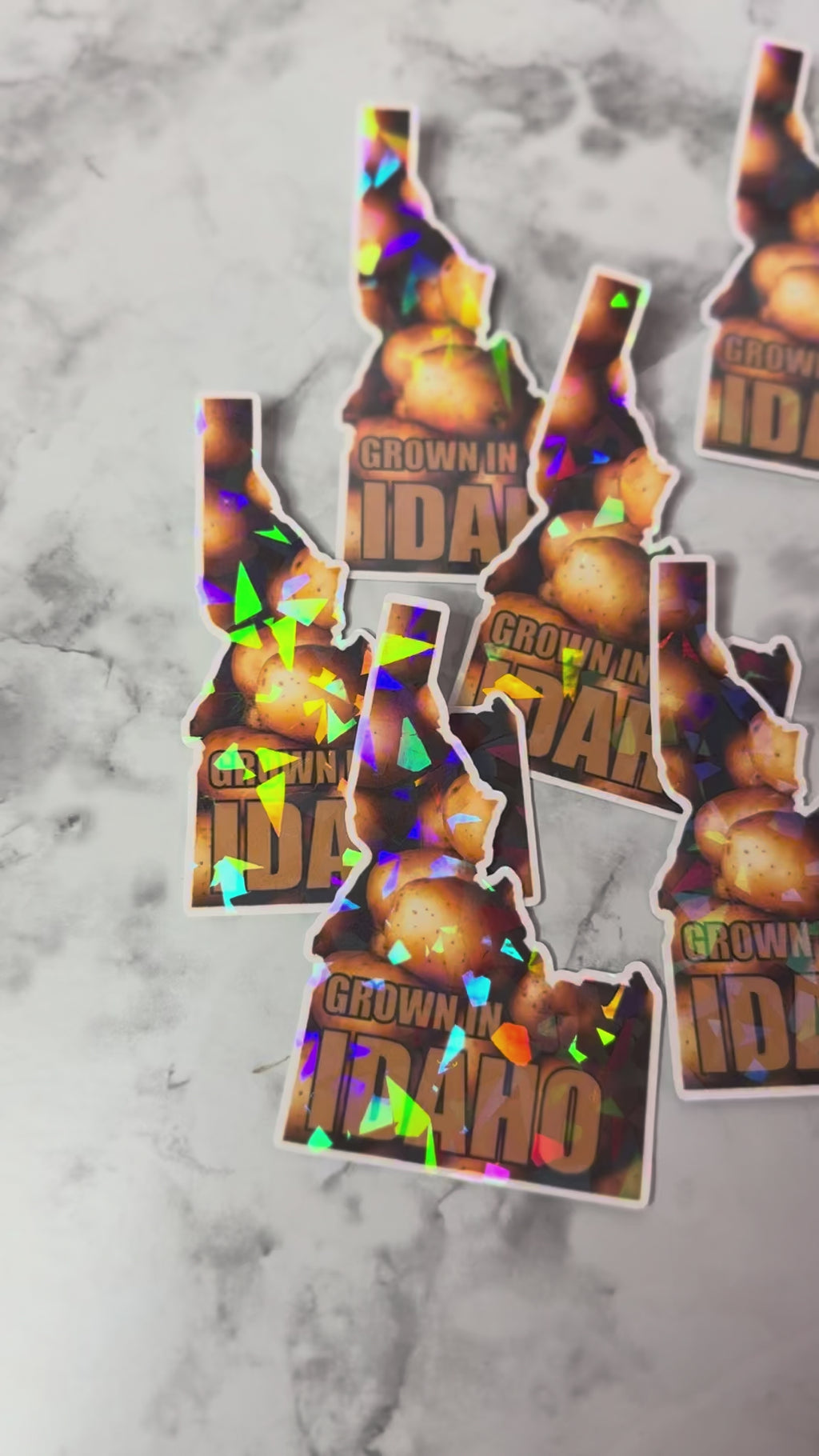 Grown In Idaho Holographic Sticker