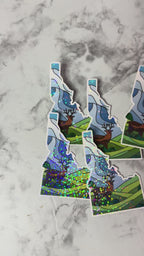 Idaho Stained Glass Holographic Sticker